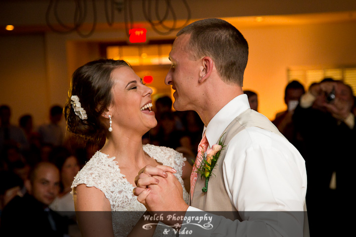 Bride and Groom Dancing